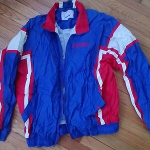 Chicago Cubs STARTER Blue and Red Jacket